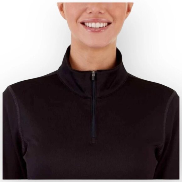 Spyder Women's Baselayer 1/4 Zip Top High Performance Comfort - Picture 3 of 7